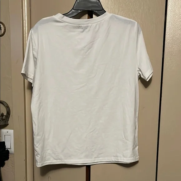 Ontwellth White Embellished Short Sleeve Tee - Picture 5 of 5